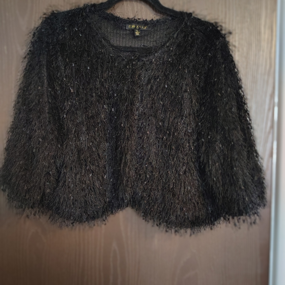 Chic Black Fuzzy Sweater by [Brand]